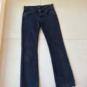 7 For All Mankind Blue Boot Cut Jeans